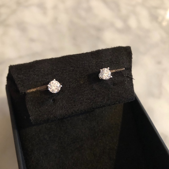 Jewelry - Never Worn Faux Diamond Earrings Small
